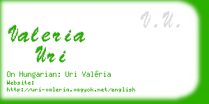 valeria uri business card
