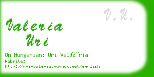 valeria uri business card